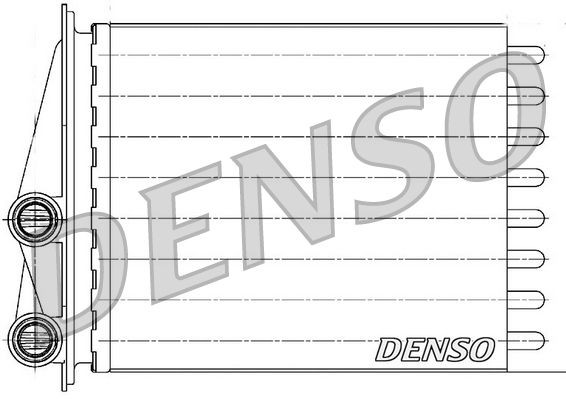 DENSO Kachelradiateur, interieurverwarming DRR23020 DRR23020 Voorverwarmer interieurverwarming OPEL CROSSLAND X DENSO