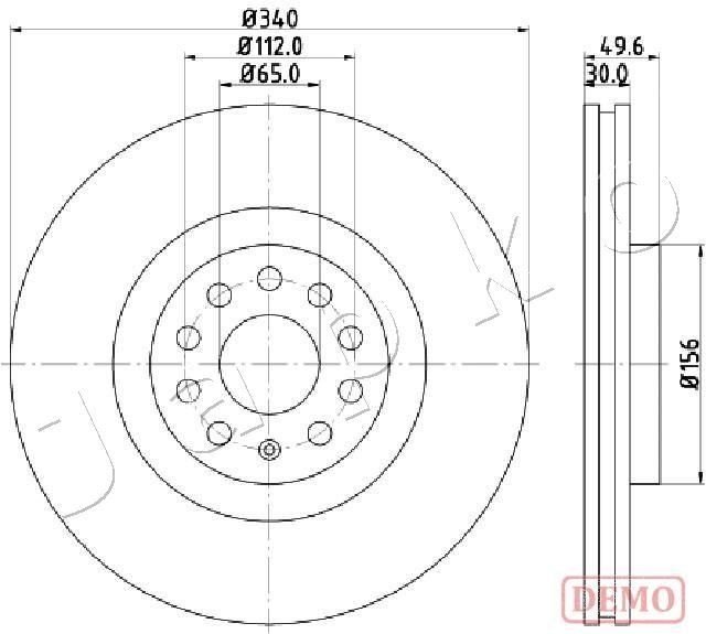 JAPKO Bremžu diski 600907C Sporta bremžu diski Volkswagen JAPKO 600907C