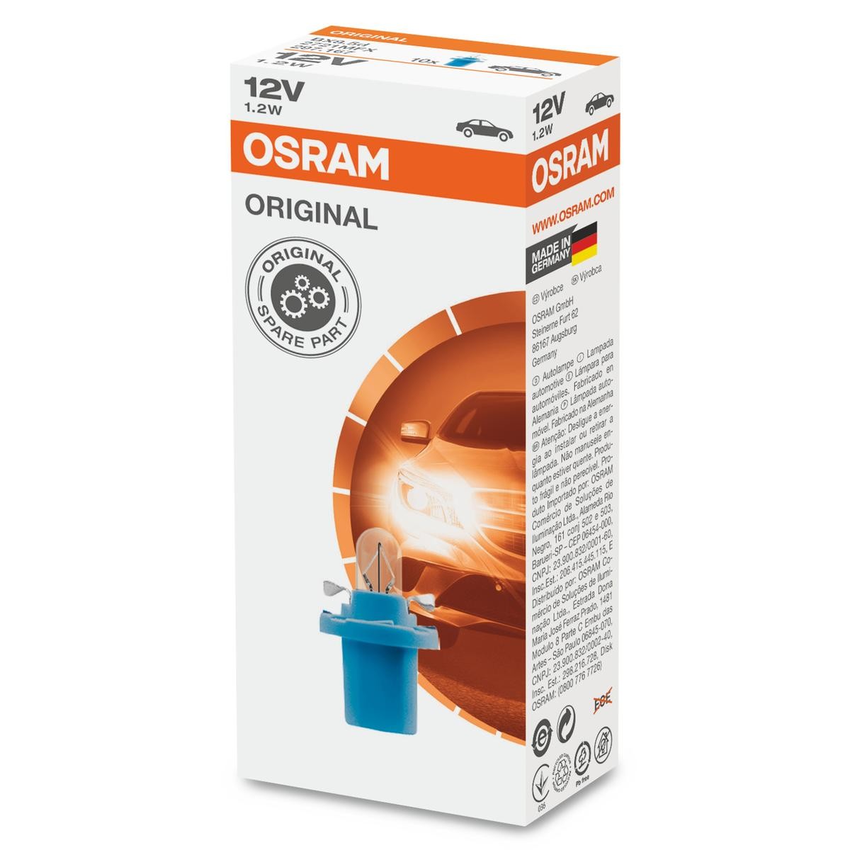 OSRAM Hõõgpirn, salongivalgusti 2721MFX OSRAM 2721MFX Salongivalgustus Hyundai Genesis DH hind