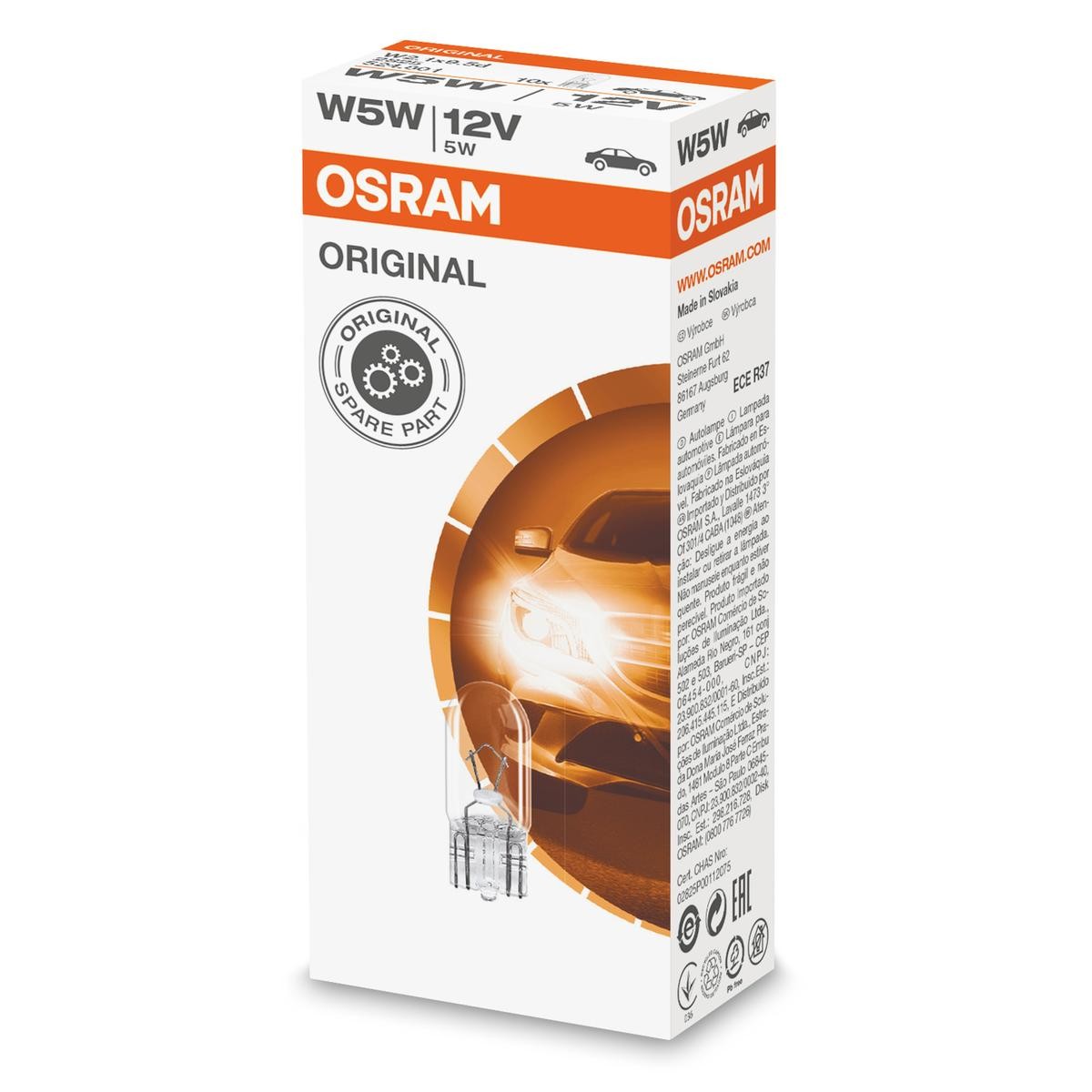 OSRAM Hõõgpirn, Suunatuli 2825 OSRAM 607191 Hõõgpirn, Suunatuli 2825