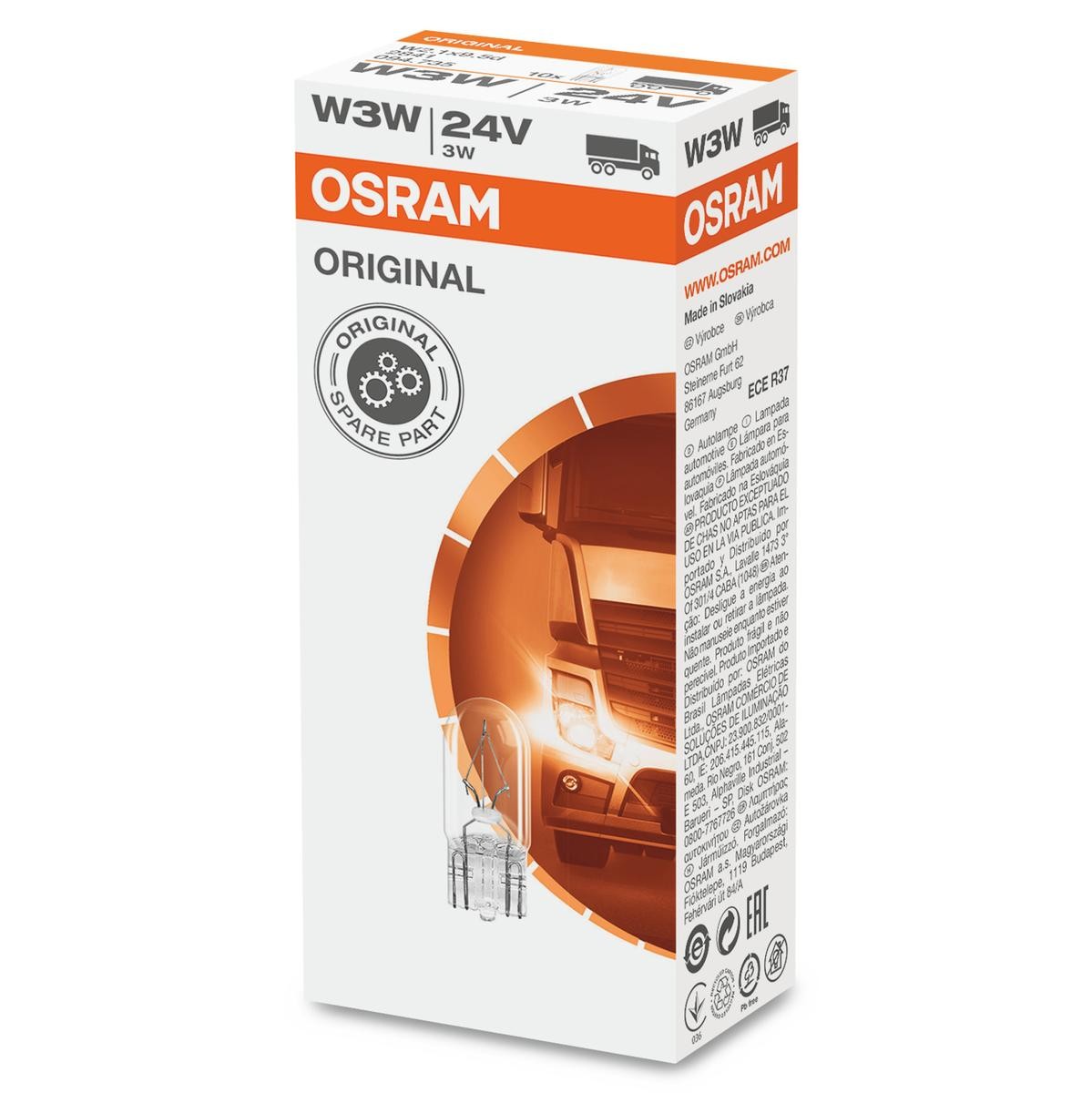 OSRAM Lyspære, innvendig lys 2841 Innendørs belysning OSRAM Renault TRAFIC ORIGINAL LINE 2841