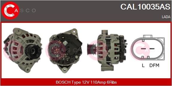Alternateur CASCO CAL10035AS Alternateur CASCO CAL10035AS prix Électricité auto Lada 2190
