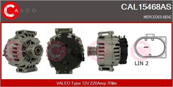 CASCO Alternateur CAL15468AS Mercedes-Benz MARCO POLO Dynamo CASCO CAL15468AS