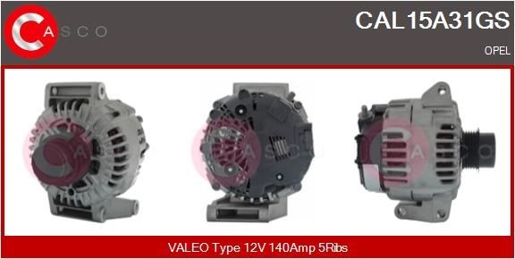 Dynamo / Alternator CASCO CAL15A31GS CASCO CAL15A31GS Wisselstroomdynamo OPEL GT 2009