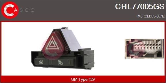 CASCO Interruttore, Lampeggiatore d'emergenza CHL77005GS CASCO CHL77005GS Interruttore, lampeggiatore d'emergenza Citroen JUMPER costo