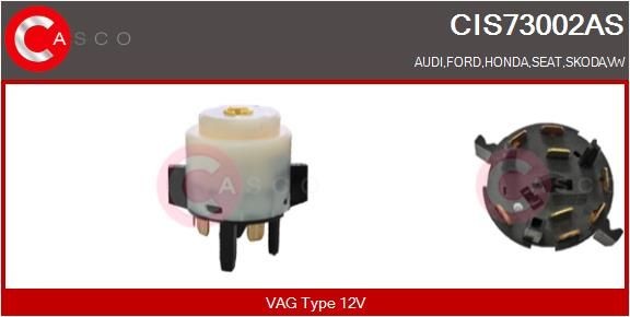 CASCO Spínač zapaľovania / żtartu CIS73002AS Spinacia skrinka CASCO 308 CIS73002AS lacné