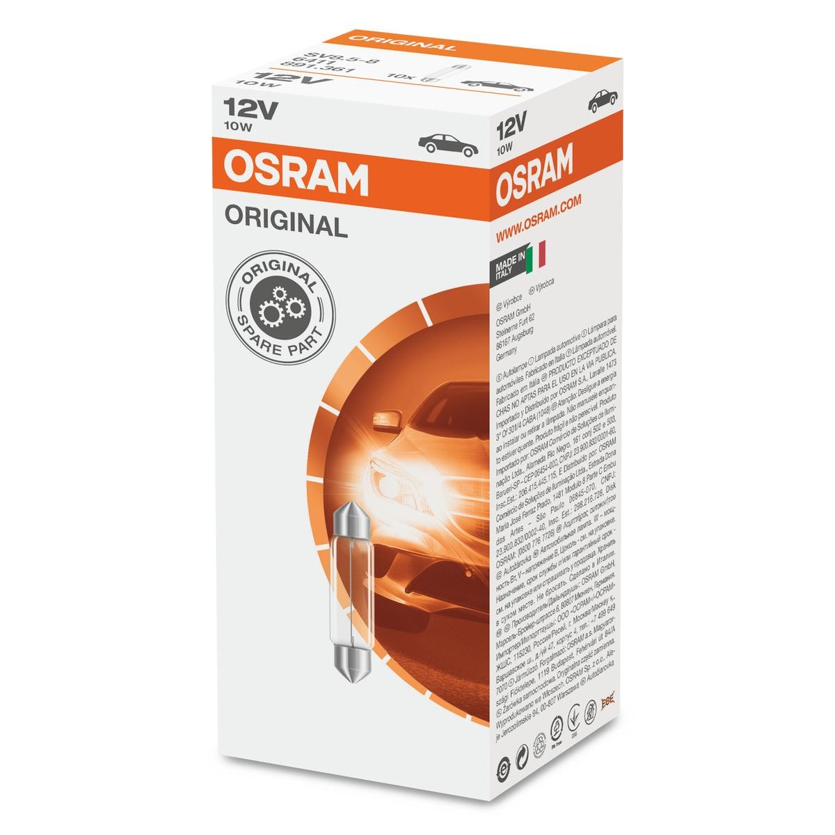OSRAM Pære 6411 OSRAM 6411 Ford Galaxy MK3 Kombiinstrument pris