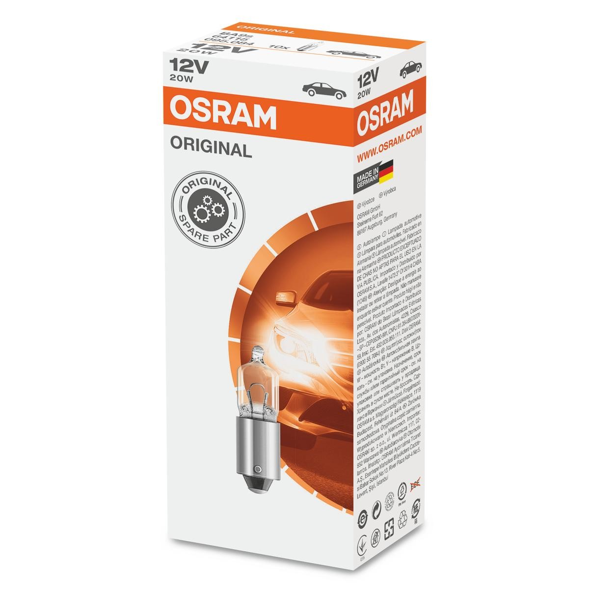 OSRAM Glödlampa, innerbelysning 64115 64115 Innerbelysning OSRAM SUZUKI VITARA