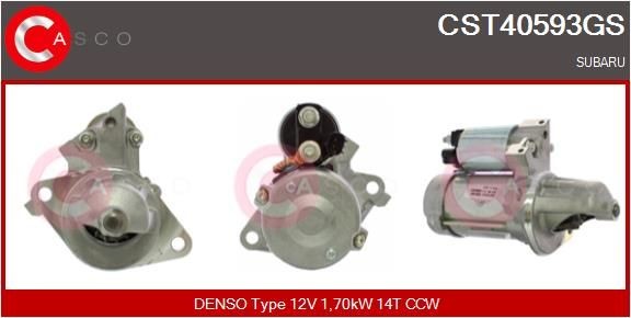 CASCO Startmotor CST40593GS Startmotor CASCO SUBARU CST40593GS
