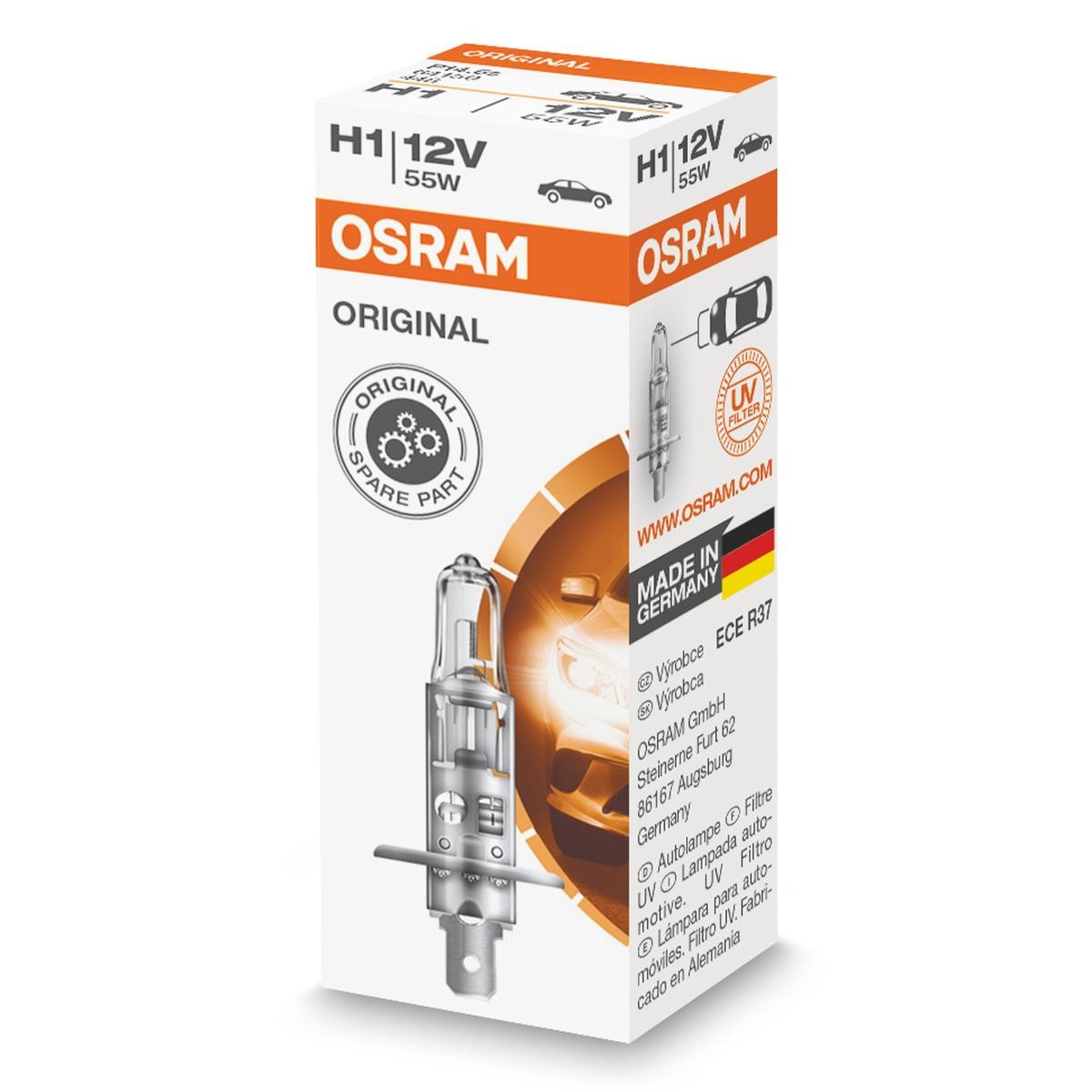 OSRAM Glühlampe, Fernscheinwerfer 64150 Nebelscheinwerfer Birne OSRAM Peugeot 2008 ORIGINAL LINE 64150