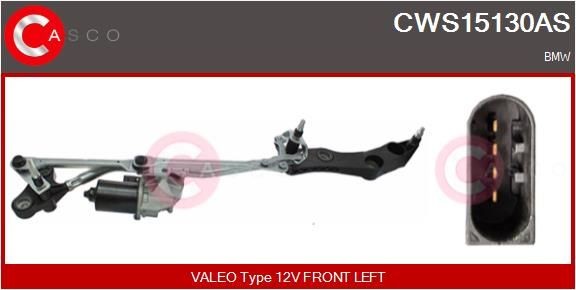 CASCO Systém čistenia skiel CWS15130AS Mechanizmus stieračov KIA CASCO CWS15130AS
