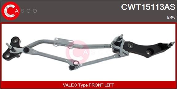 CASCO Ruitenwissermechaniek CWT15113AS Nissan JUKE Ruitenwissermechanisme CASCO CWT15113AS