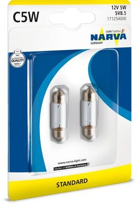 NARVA Gloeilamp, kentekenplaatverlichting 171254000 171254000 Kentekenlamp TOYOTA LAND CRUISER NARVA