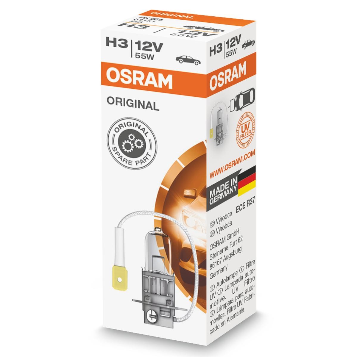 Gloeilamp, verstraler OSRAM 64151 OSRAM ORIGINAL LINE 64151: Dimlicht lamp Ford FOCUS 1999