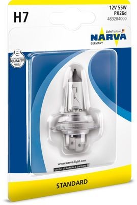 NARVA Gloeilamp, verstraler 483284000 NARVA 483284000 Gloeilamp mistlampen Skoda KAMIQ originele