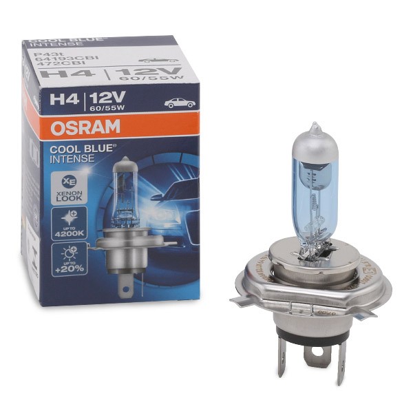 OSRAM Żiarovka pre diaľkový svetlomet 64193CBI 64193CBI OSRAM COOL BLUE INTENSE H4 Žiarovka hlavného svetlometu