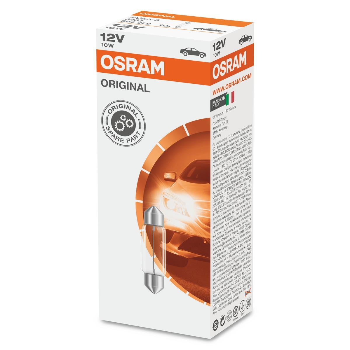 OSRAM Glödlampa 6461 Byta Instrumentpanel Mazda 3 BL kostnad OSRAM 6461