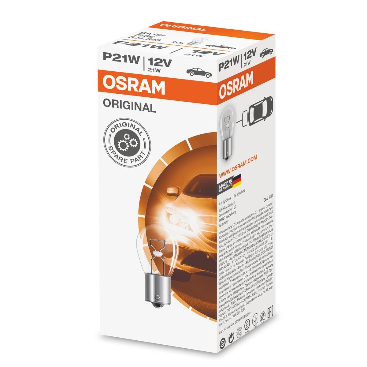 OSRAM Gloeilamp, knipperlamp 7506 OSRAM ORIGINAL LINE 7506 onderdelen HYUNDAI i10 III Hatchback (AC3, AI3) 1.2 MPi 79Pk
