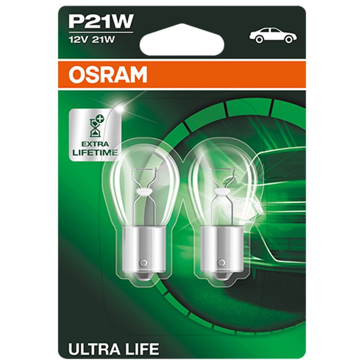 OSRAM Kvēlspuldze, Pagriezienu signāla lukturis 7506ULT-02B OSRAM ULTRA LIFE 7506ULT-02B Kvēlspuldze, Pagriezienu signāla lukturis
