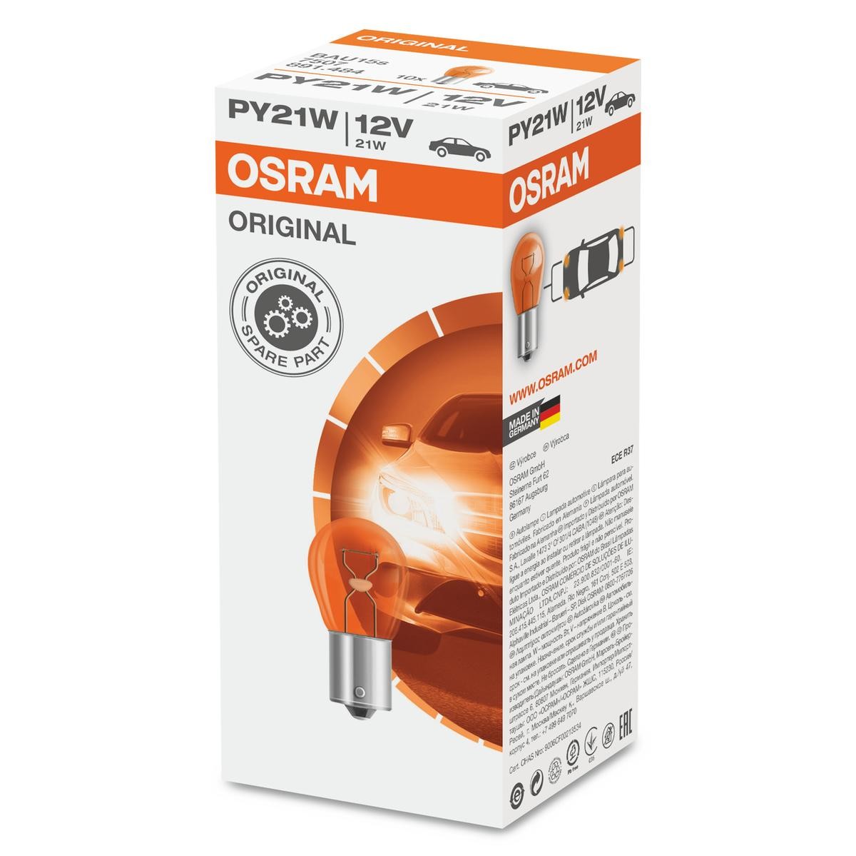 OSRAM Lyspære, blinklys 7507 OSRAM ORIGINAL LINE 7507 Lyspære, blinklys