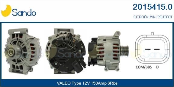 SANDO Alternatore 2015415.0 2015415.0 Alternatore PEUGEOT 308 SANDO costo
