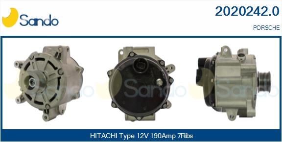 SANDO Generaator 2020242.0 Generaator SANDO Porsche BOXSTER 2020242.0