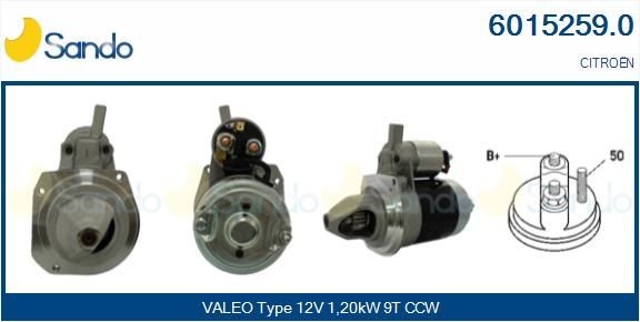 SANDO Startmotor 6015259.0 6015259.0 SANDO startmotor Citroen DS5