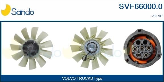 SANDO Kytkin, jäähdytystuuletin SVF66000.0 SVF66000.0 SANDO Tuulettimen kytkin VOLVO