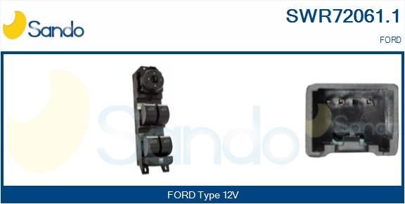 SANDO Kontakt, rudehejs SWR72061.1 SANDO SWR72061.1 Ford Mondeo Mk4 Elrude-kontakt pris