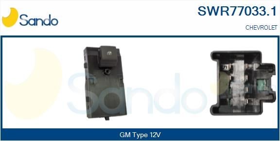 SANDO Bryter, vindusheis SWR77033.1 Vindusbryter SANDO CHEVROLET SWR77033.1