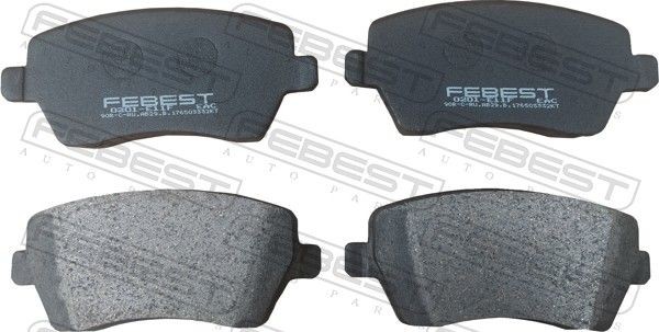 FEBEST Remblokken 0201-E11F 0201-E11F Remblokken NISSAN TEANA FEBEST