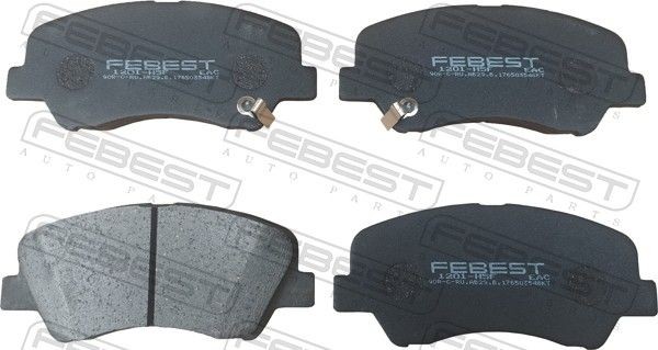 FEBEST Brake pad set 1201-H5F Hyundai COUPE FEBEST brake pads 1201H5F