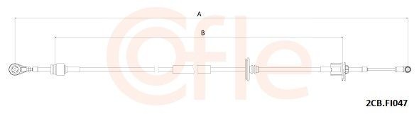 Schakelkabel COFLE 2CB.FI047 COFLE 2CB.FI047 Versnellingskabel FIAT IDEA 2021