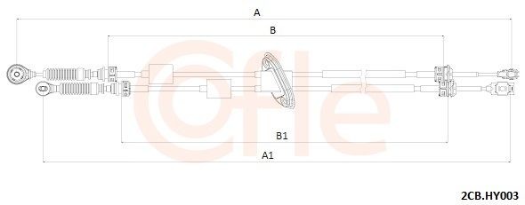 COFLE Schakelkabel 2CB.HY003 COFLE 2CB.HY003 Kabelversnelling Hyundai Getz TB prijs