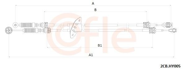 COFLE Kabel, girmekanisme 2CB.HY005 COFLE 2CB.HY005 Kabel girmekanisme Land Rover DISCOVERY originale