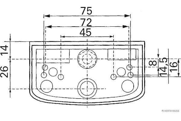 HERTH+BUSS ELPARTS Kentekenlamp 84750047 84750047 Kentekenlamp FORD MONDEO HERTH+BUSS ELPARTS