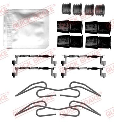 QUICK BRAKE Σετ βοηθ. εξαρτημάτων, τακάκια φρένων 109-0133 QUICK BRAKE 109-0133 γνήσια Σετ βοηθ. εξαρτημάτων, τακάκια φρένων Golf VIII Variant κόστος