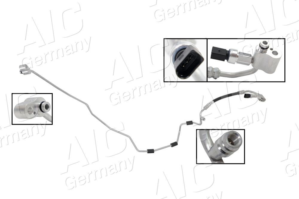 AIC Høytrykksledning, klimaanlegg 59684 AIC 59684 AC slange Golf 5 Plus pris