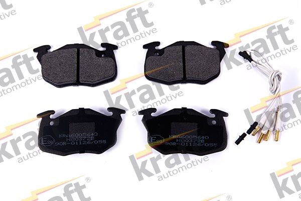 Bromsbelägg KRAFT 6005640 KRAFT 6005640 Bromsbeläggsats CITROËN C15 2005