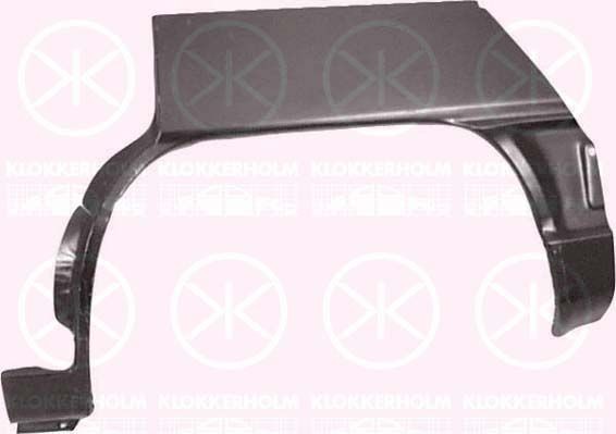 KLOKKERHOLM Bagskærm / Karrosseriside 0011581 Bagskærm karrosseriside KLOKKERHOLM Audi QUATTRO 0011581