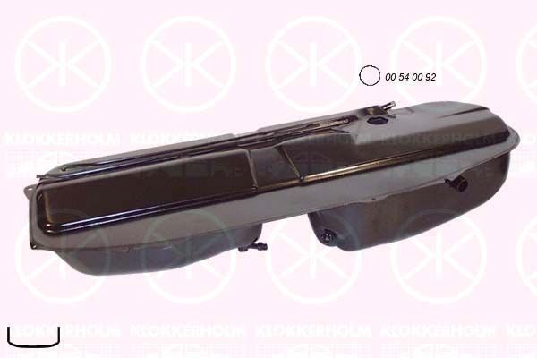 KLOKKERHOLM Réservoir de carburant 0054009 0054009 Réservoir carburant BMW Z4 KLOKKERHOLM