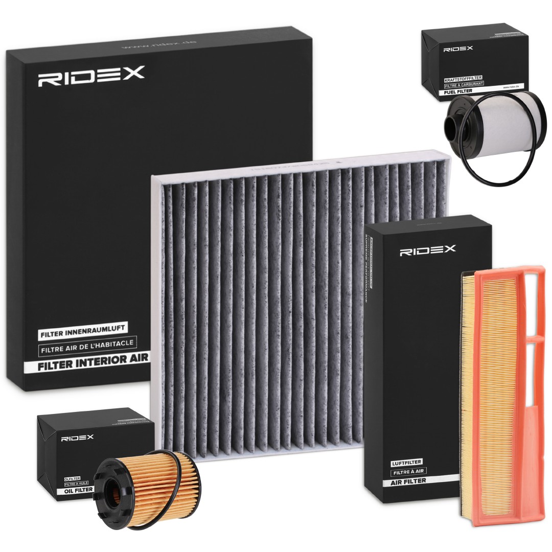 RIDEX Filter kit 4055F27186 Servicekit og filtersæt RIDEX DELTA 4055F27186 billig