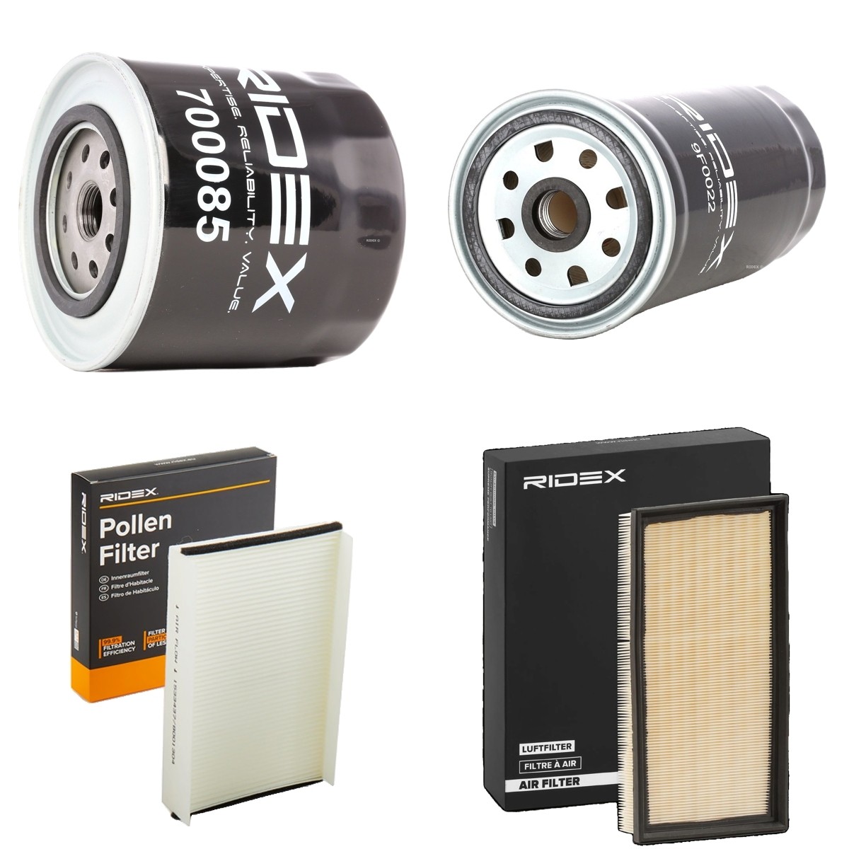 RIDEX Kit de filtros 4055F28230 4055F28230 RIDEX Elemento de filtro Volvo baratos