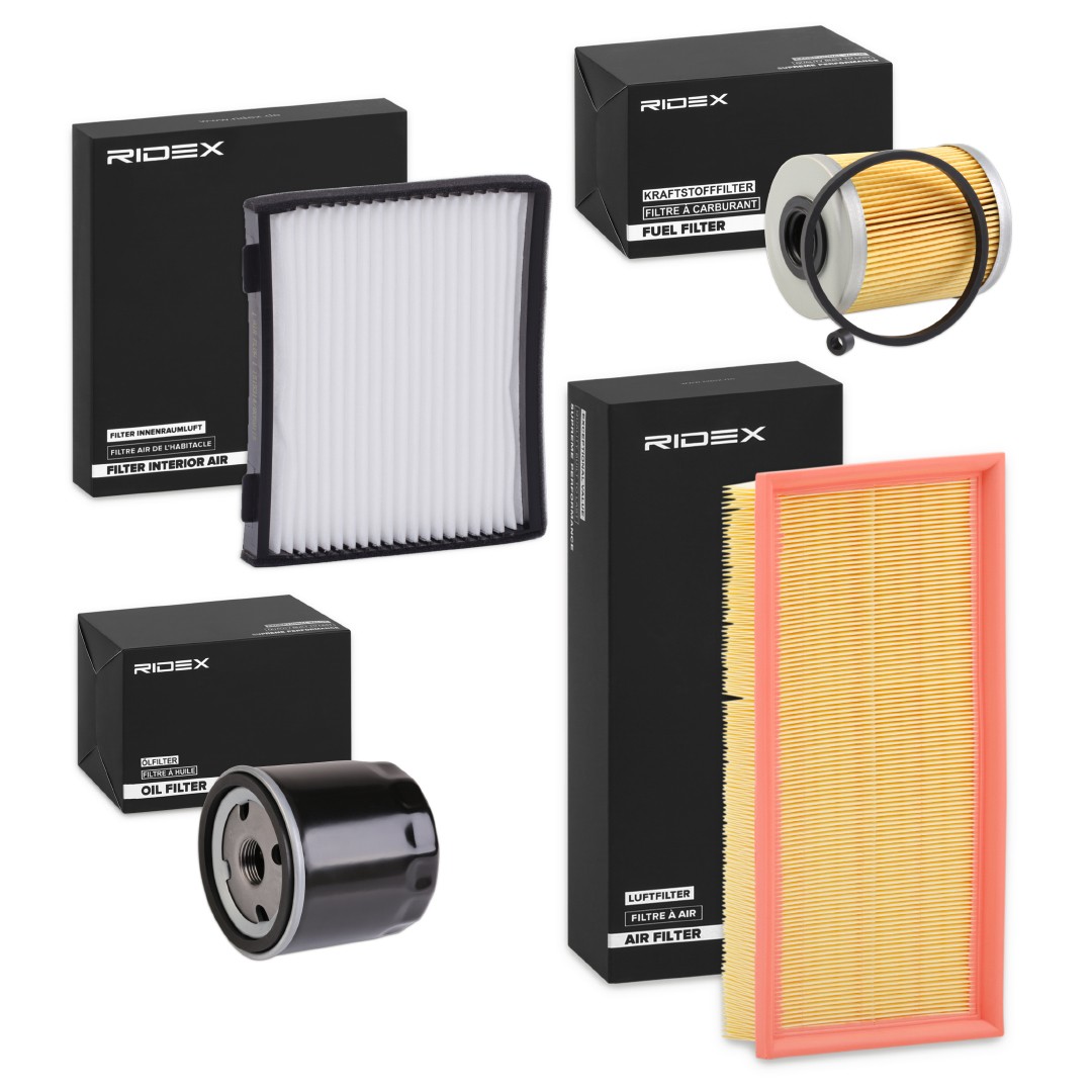 RIDEX Filtersett 4055F29204 Filtersett RIDEX V70 4055F29204 billige