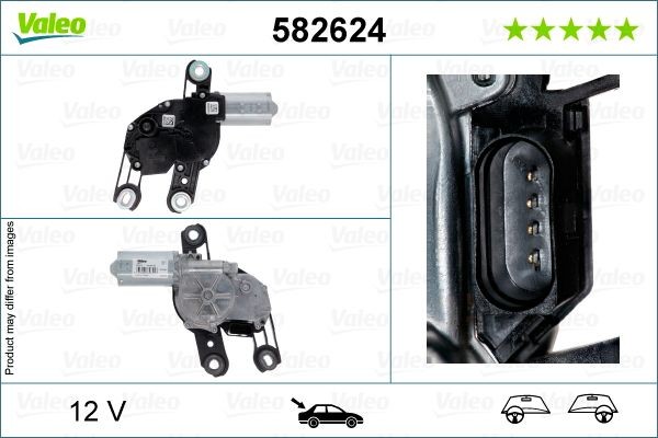 Μοτέρ υαλοκαθαριστήρα VALEO 582624 VALEO 582624: Μοτέρ υαλοκαθαριστήρων Volkswagen TOUAREG 2015