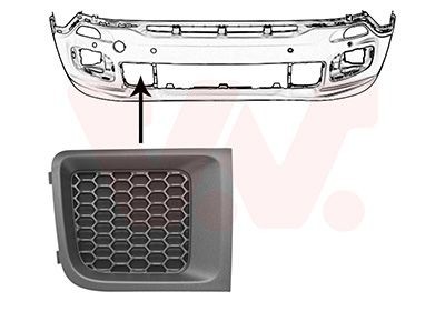 VAN WEZEL Ventilationsgaller, stötfångare 2126596 VAN WEZEL 2126596 Ventilationsgaller, stötfångare JEEP Renegade SUV (BU, B1) 2.4 179 hk 2015