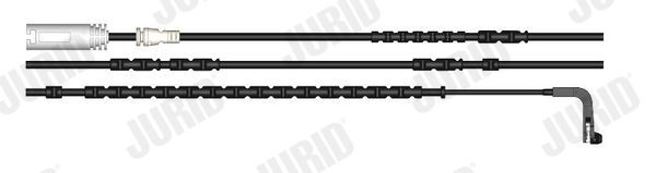 JURID Waarschuwingscontact, remvoering- / blokslijtage FWI414 Remslijtage indicator JURID JAGUAR FWI414