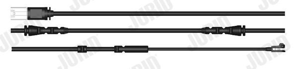 JURID Waarschuwingscontact, remvoering- / blokslijtage FWI418 Slijtage indicator remblokken JURID JAGUAR FWI418