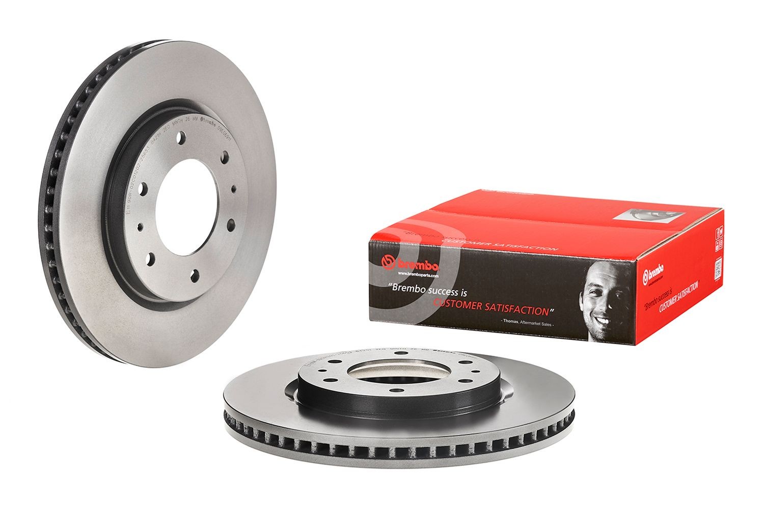 BREMBO Bremseskive 09.E069.11 BREMBO 09.E069.11 Bremseskive MITSUBISHI L200 / Triton V Pick-up (KJ, KK, KL) 2.5 DI-D 4WD 135 HK 2018