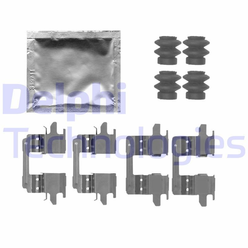DELPHI Kit d'accessoires, plaquette de frein à disque LX0723 Kit d'accessoires, plaquette de frein à disque NISSAN DELPHI LX0723